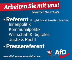 AfD Fraktion Landtag Hessen, Referent, Stellenangebote